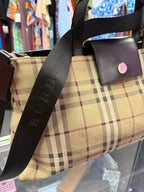 Burberry Suede Top Handle EW Handbag