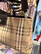Burberry Suede Top Handle EW Handbag