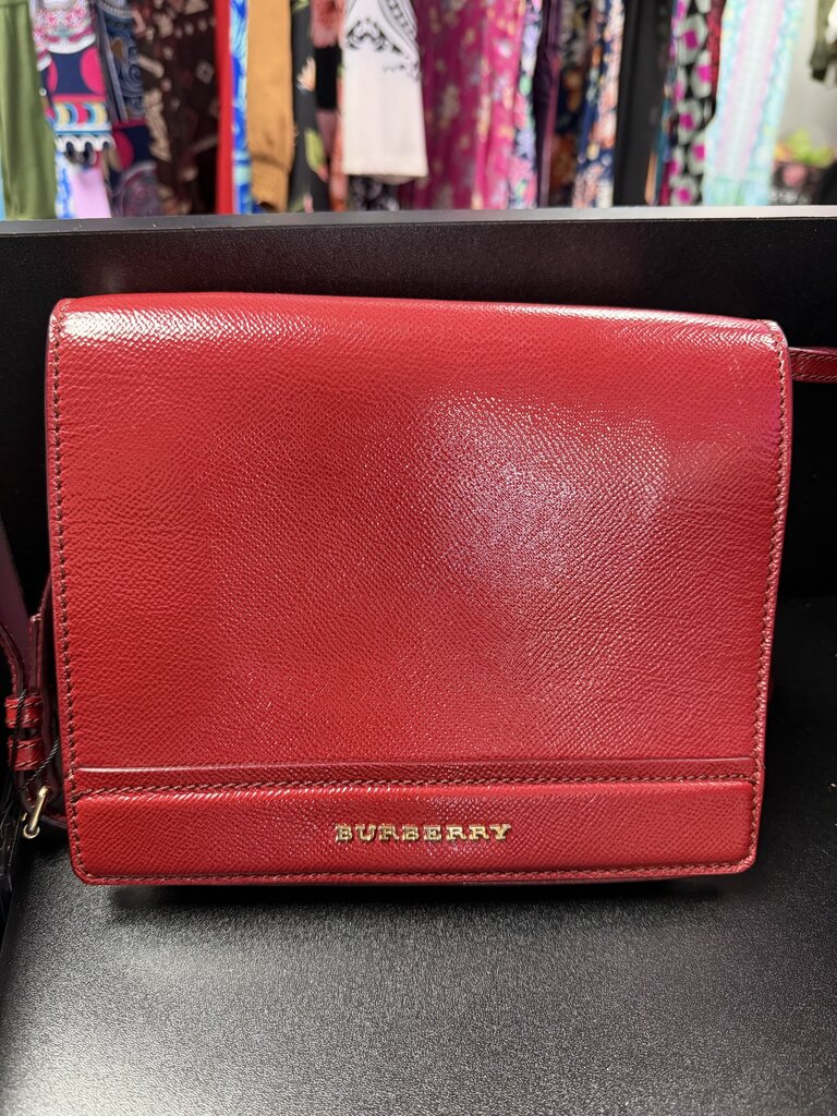 Burberry Grained Leather Envelope/Flie Crossbody