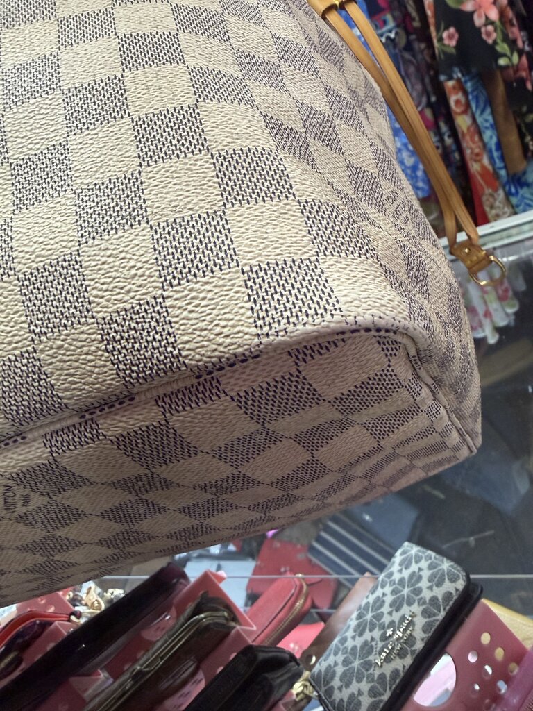 Louis Vuitton Neverfull GM Damier Azur SD2142 2012 No Pouch/Heat Stamped Intials