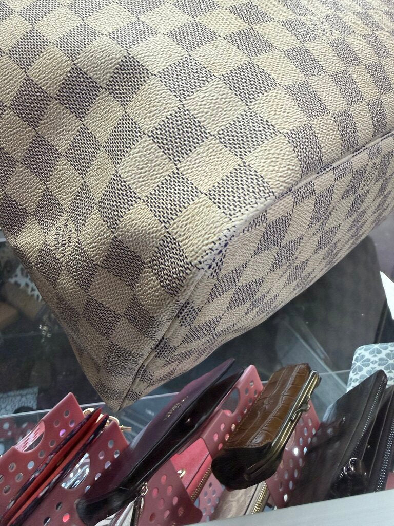 Louis Vuitton Neverfull GM Damier Azur SD2142 2012 No Pouch/Heat Stamped Intials