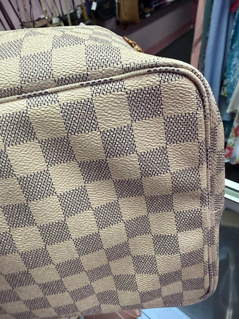Louis Vuitton Neverfull GM Damier Azur SD2142 2012 No Pouch/Heat Stamped Intials