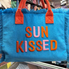 Shiraleah Cabana Sun Kissed Cabana Tote Bag Embroidered Missing Strap