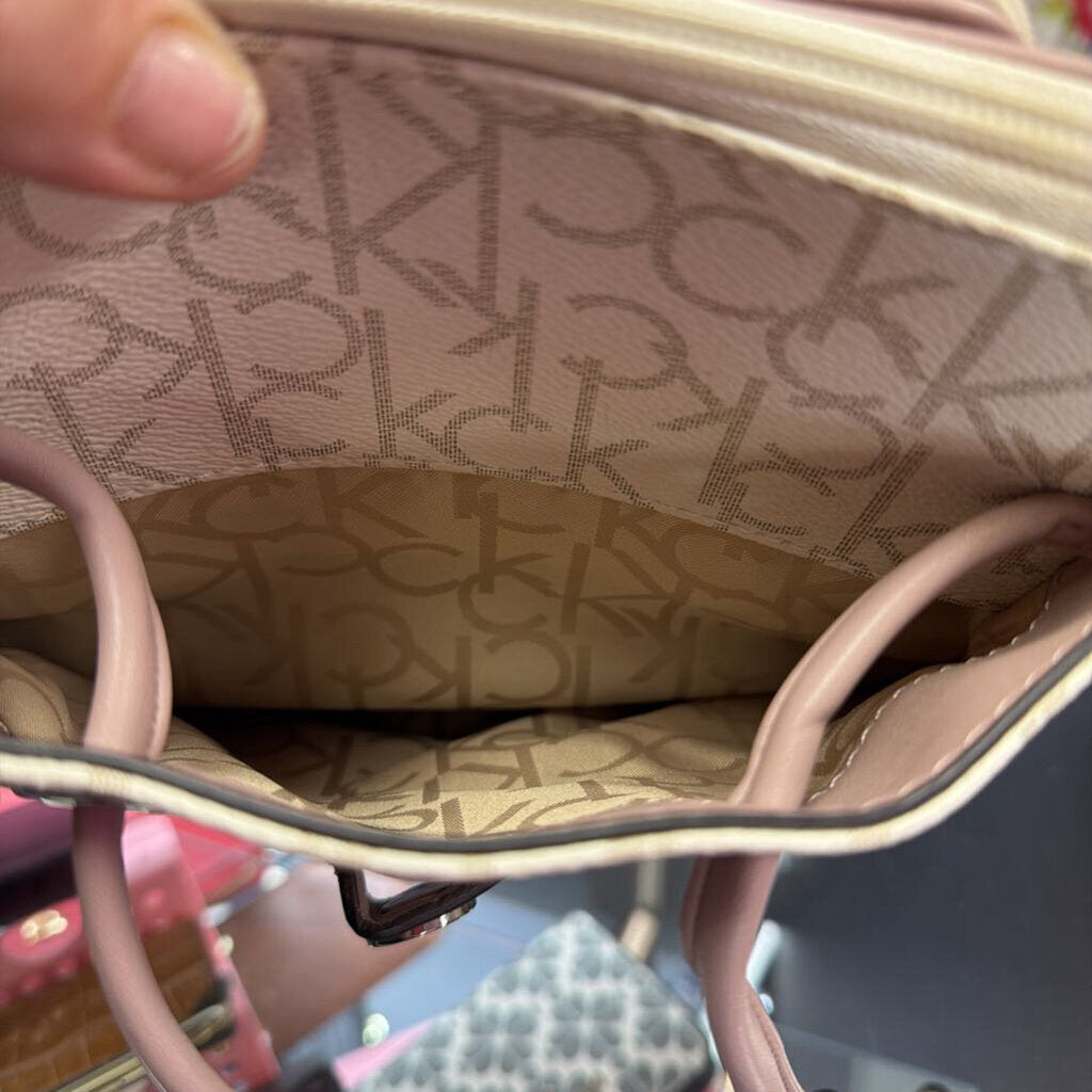 Calvin Klein Reyna Signature BackPack Small Imperfection On flap NWT
