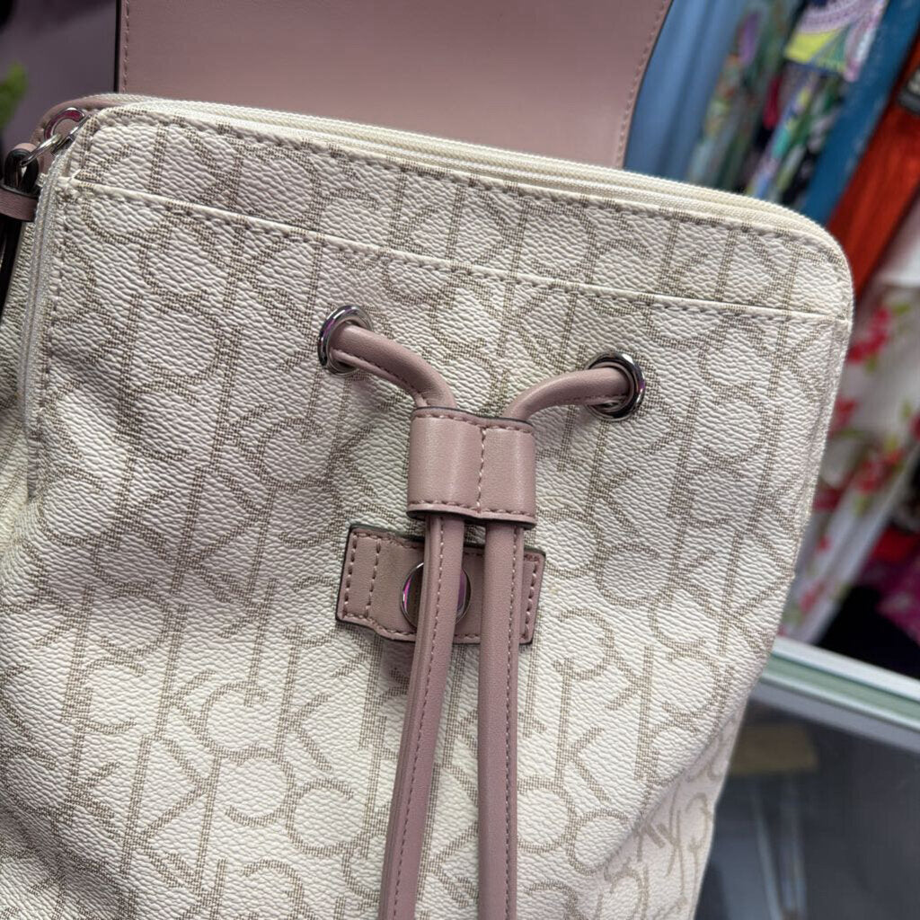 Calvin Klein Reyna Signature BackPack Small Imperfection On flap NWT