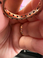 Pandora Size 6 Black Sparkling Row Eternity Ring