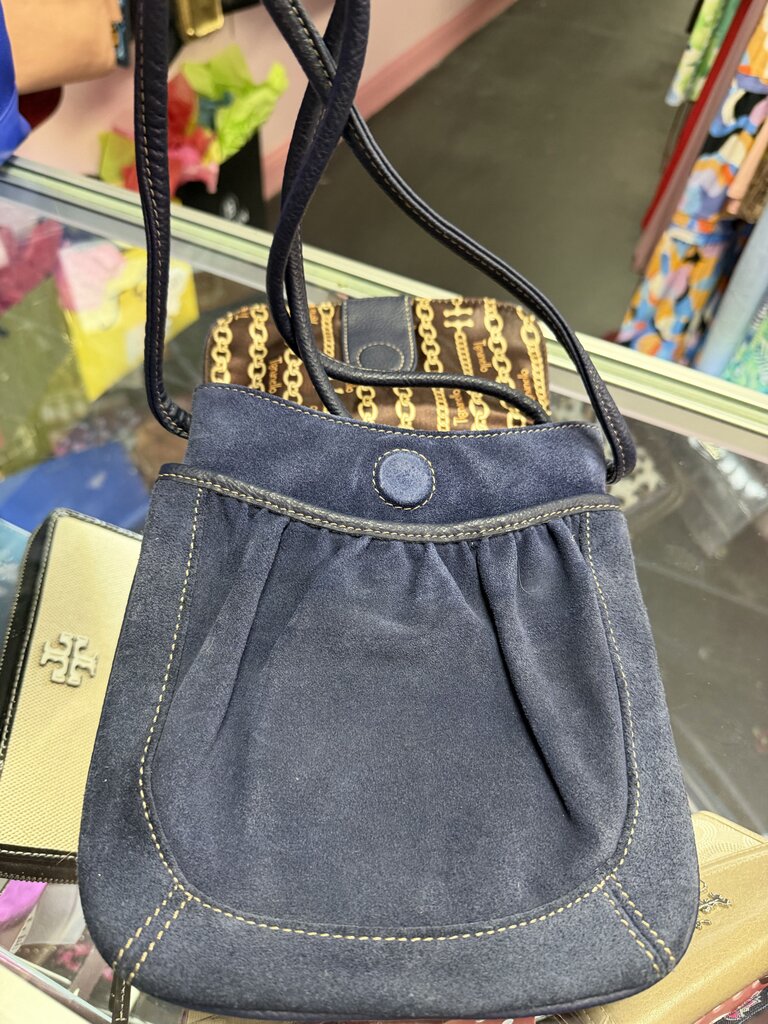 Tignanello Suede Front Flap Crossbody