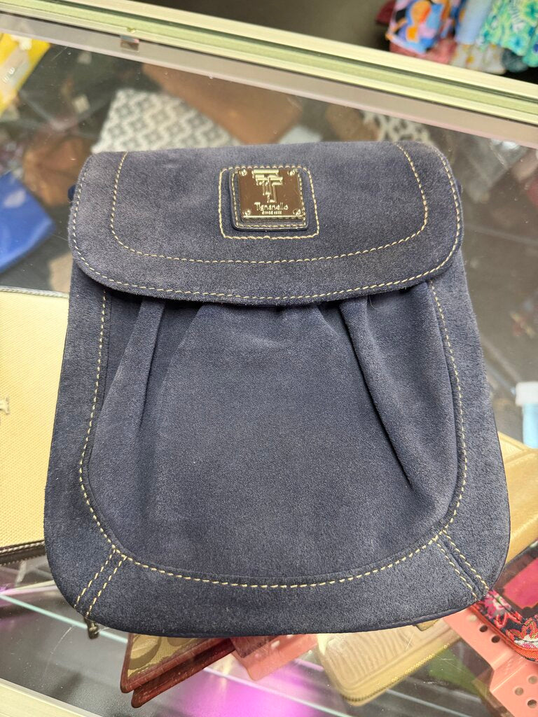 Tignanello Suede Front Flap Crossbody