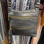 Hobo International Double Zip Tassel Hobo Crossbody