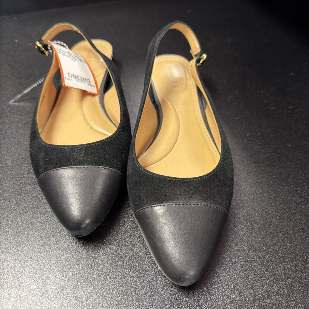 6.5 Talbots Edison Suede Nappa Slingback Flats