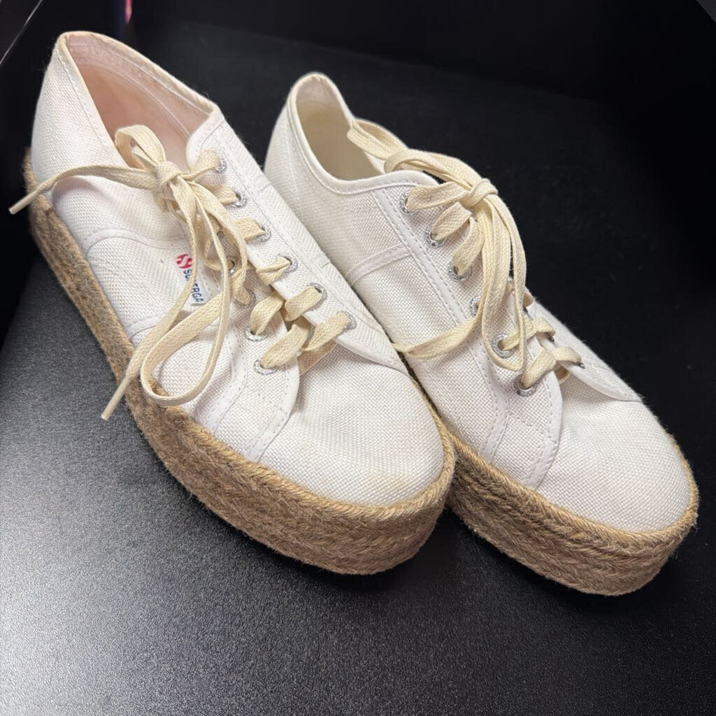 10.5 Superga Lace Up Espadrille