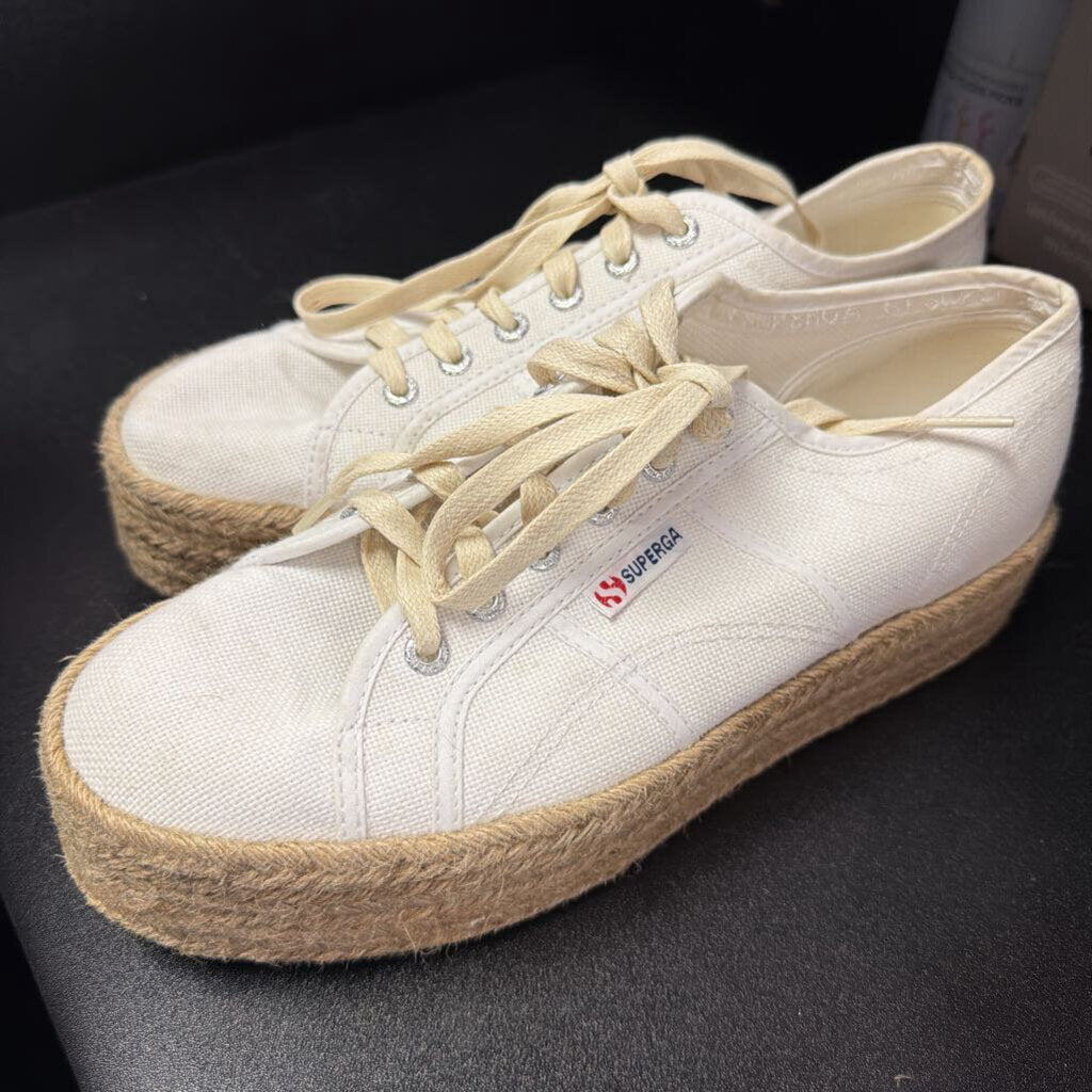 10.5 Superga Lace Up Espadrille