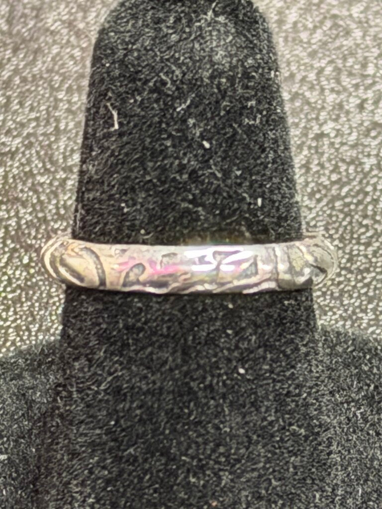 925 Orchid Scroll Band