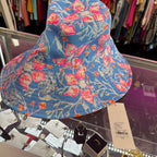 Lilly Pulitzer NWT Women's UPF 50+ Reversible Canvas Sun Hat Bahamian Rhapsody