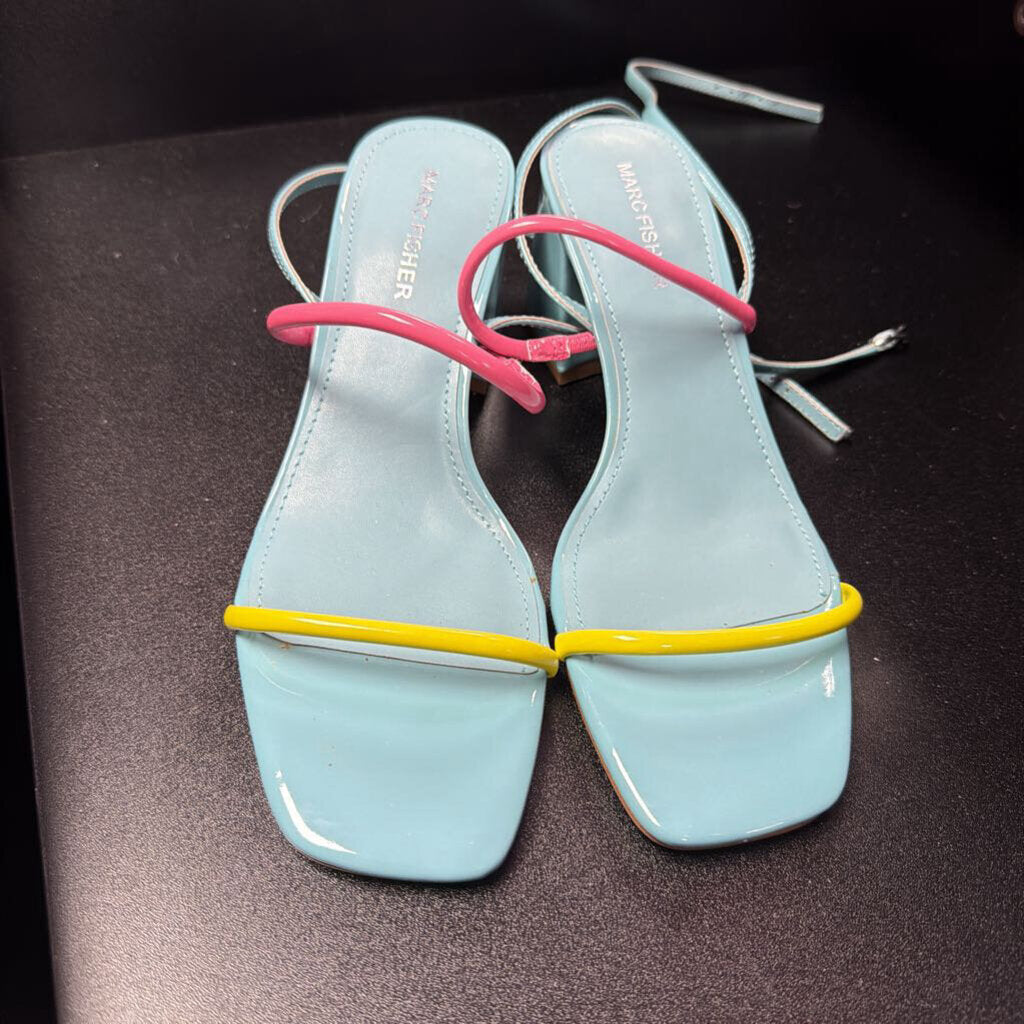 7.5 Marc Fisher Thin Strap Block Heel