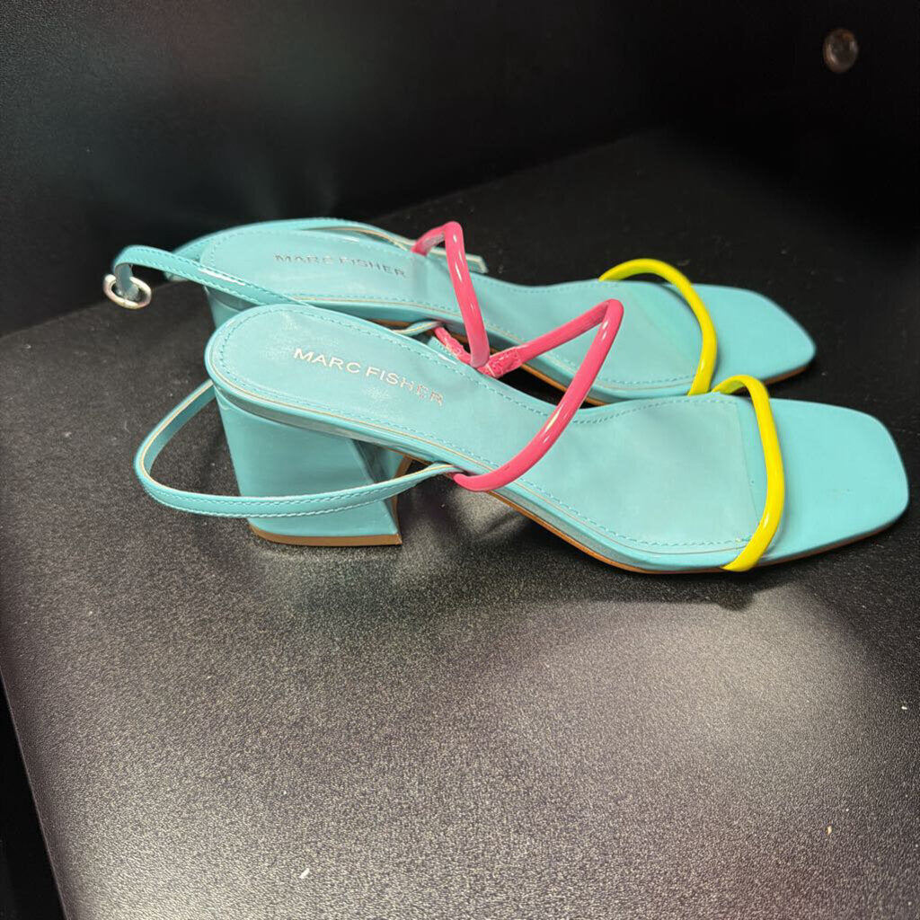 7.5 Marc Fisher Thin Strap Block Heel