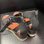 7.5 Mia CHunky Wedge Criss Cross Ankle Strap