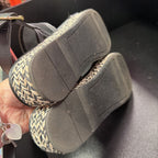 8 Lauren Conrad Espadrille Mesh Ankle Strap Leather Sandal