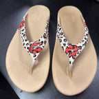 9 Oofos Oglala Limited Sandals Leopard Floral Print