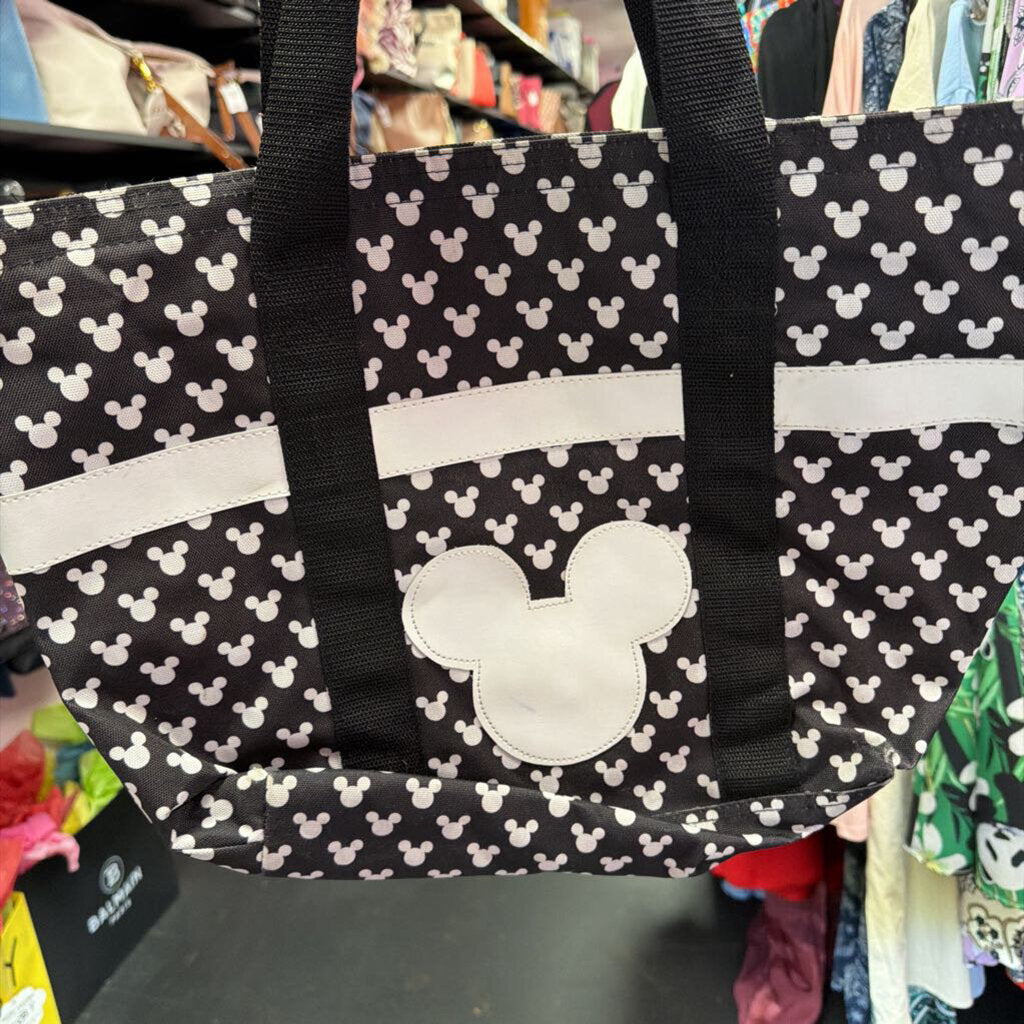 zip pull broken Disney Parks Mickey Silhouette Tote