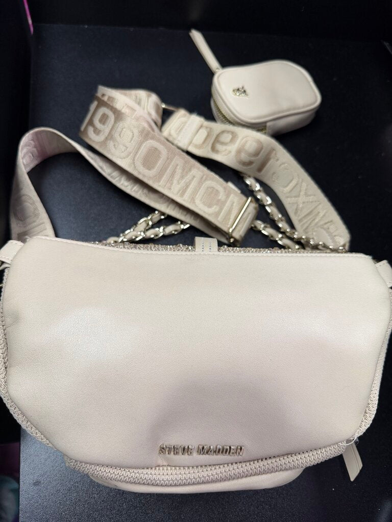 Steve Maddan BMaxima BeltBag Beige Knitted Rhinestones