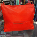 Michael Kors Austin Front Buckle Hobo Bag Vibrant Red/Orange