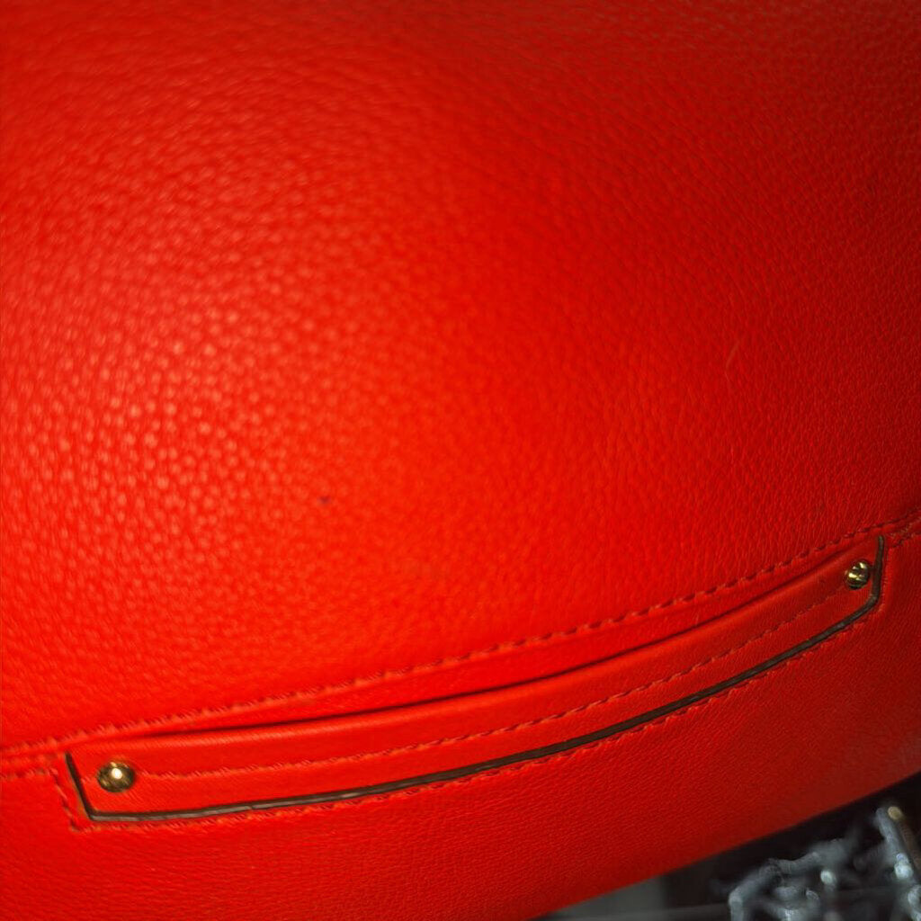 Michael Kors Austin Front Buckle Hobo Bag Vibrant Red/Orange
