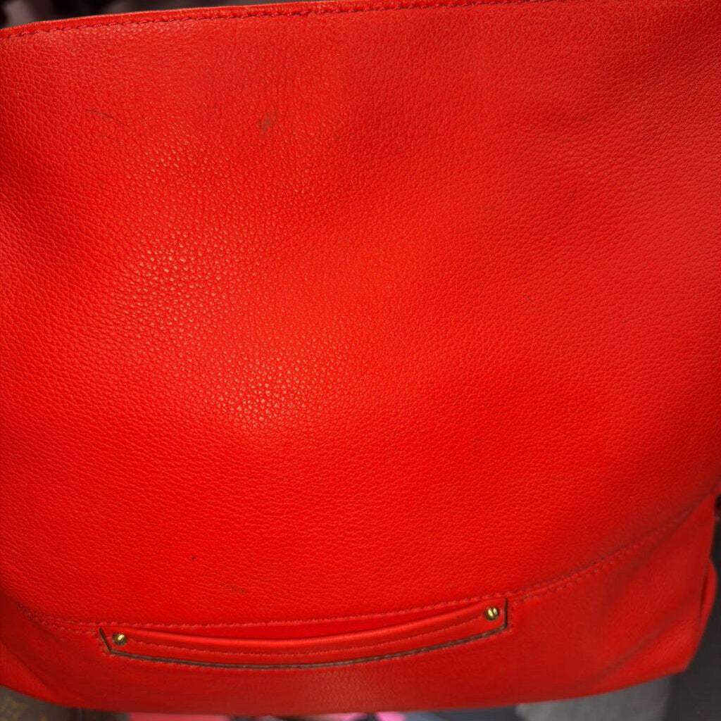 Michael Kors Austin Front Buckle Hobo Bag Vibrant Red/Orange