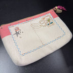 Unknown Canvas Beachy Pouch
