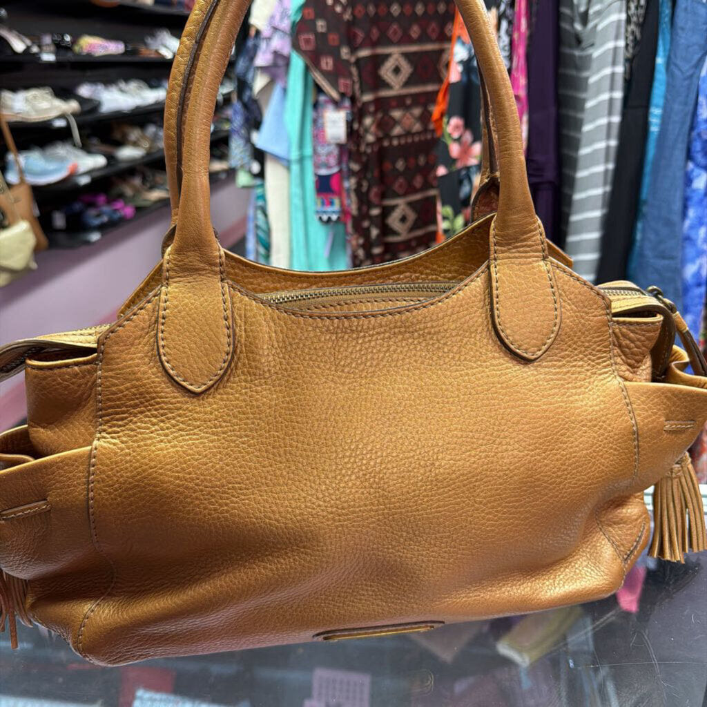Cole Haan Vintage Leather Satchel Tassels
