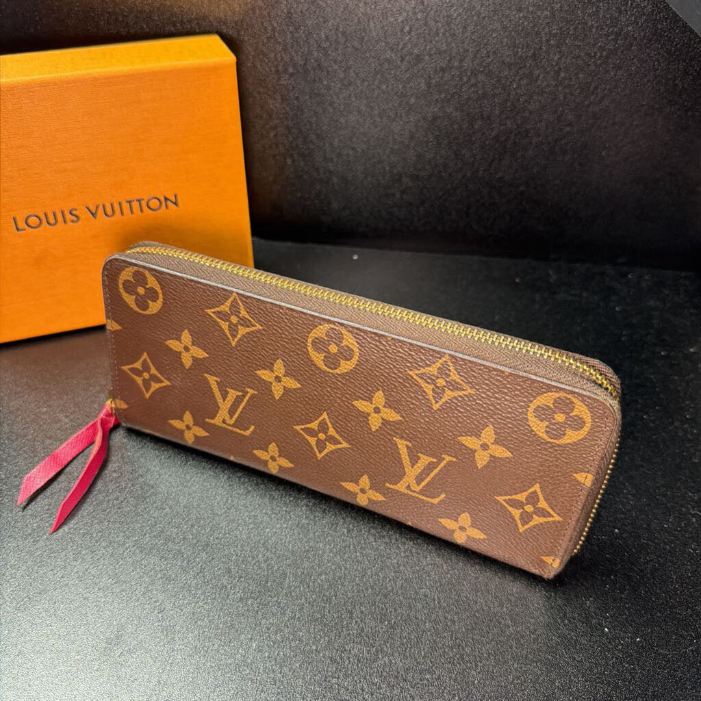 Louis Vuitton Clemence Monogram Zip Wallet