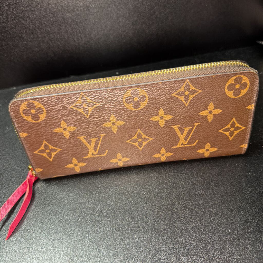 Louis Vuitton Clemence Monogram Zip Wallet