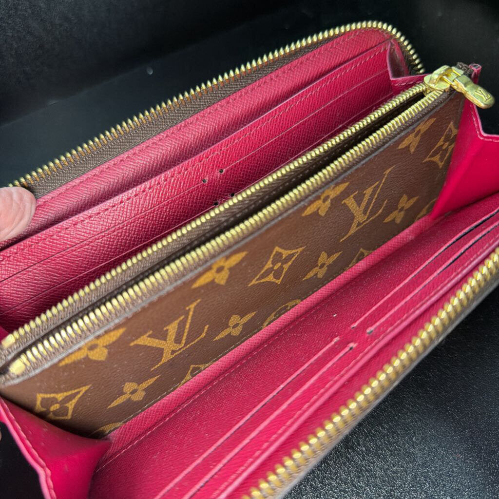 Louis Vuitton Clemence Monogram Zip Wallet