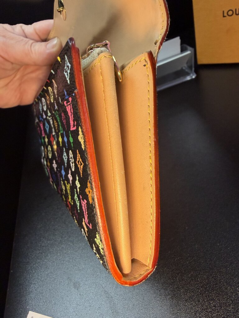 Louis Vuitton Monogram Multicolor Portefeiulle Sarah Long Wallet
