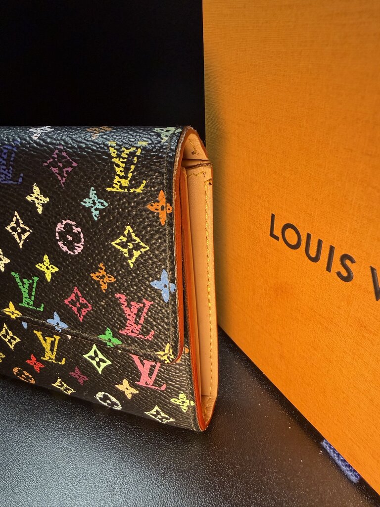 Louis Vuitton Monogram Multicolor Portefeiulle Sarah Long Wallet