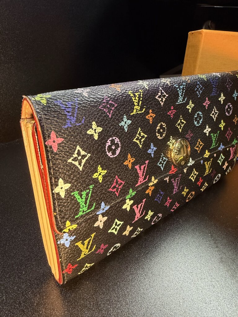 Louis Vuitton Monogram Multicolor Portefeiulle Sarah Long Wallet