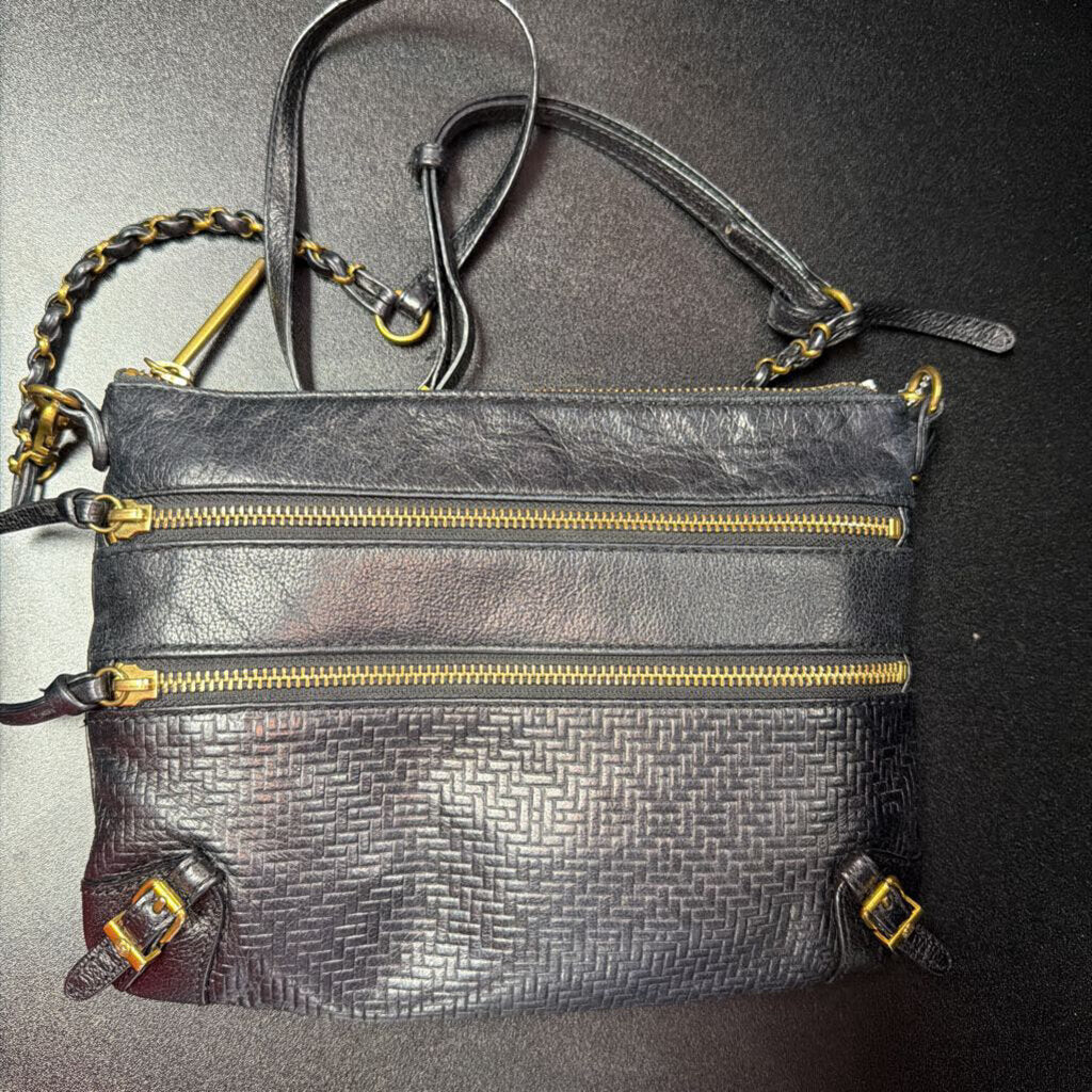Elliot Lucca Woven Leather Crossbody