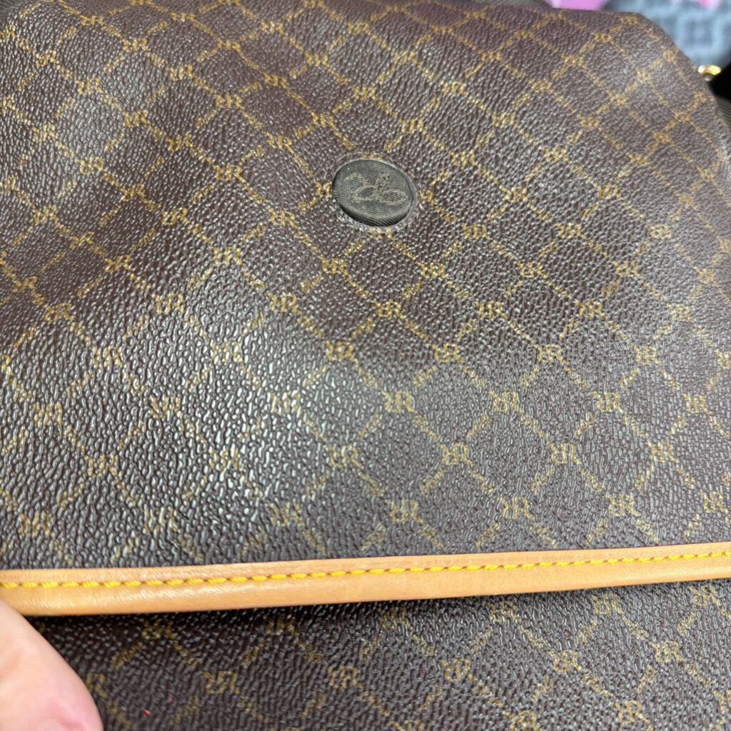 Rioni Moda Italia Messenger Monogram Canvas Top Buckle