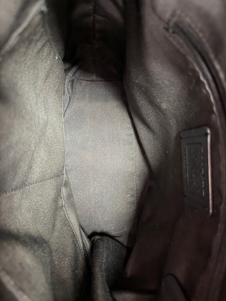 Coach Val Duffle Handbag Pebbled Leather