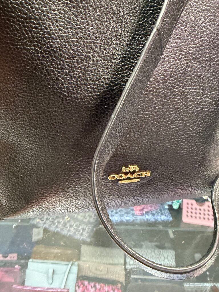 Coach Val Duffle Handbag Pebbled Leather