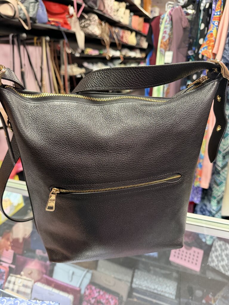 Coach Val Duffle Handbag Pebbled Leather