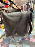 Coach Val Duffle Handbag Pebbled Leather