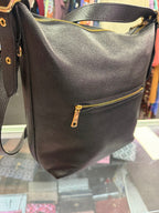 Coach Val Duffle Handbag Pebbled Leather