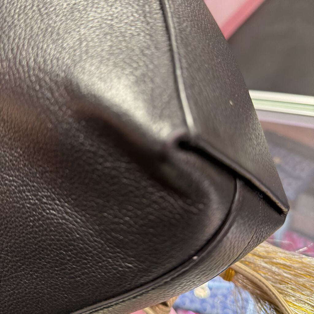 Coach Val Duffle Handbag Pebbled Leather