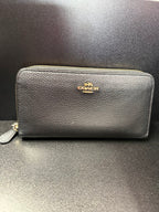 Coach long pebbled Zip Wallet