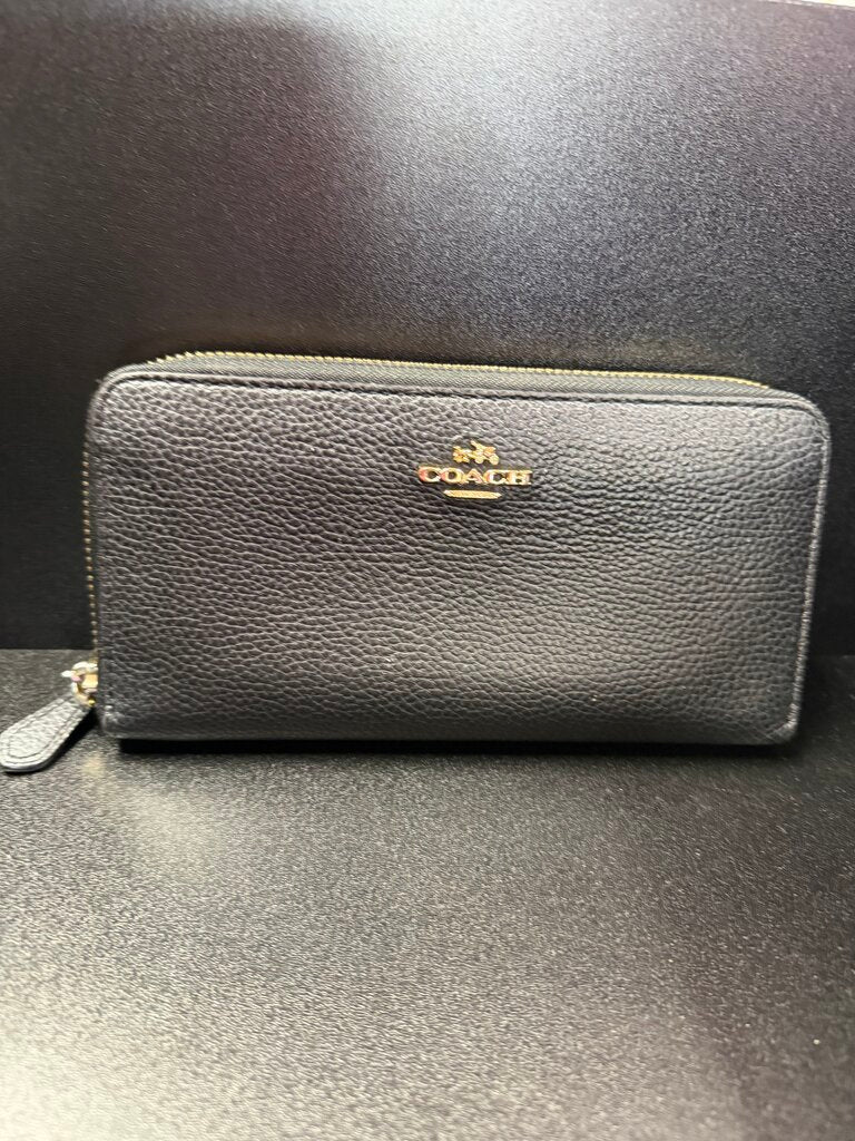 Coach long pebbled Zip Wallet