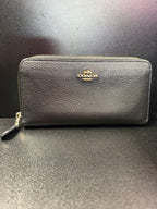 Coach long pebbled Zip Wallet