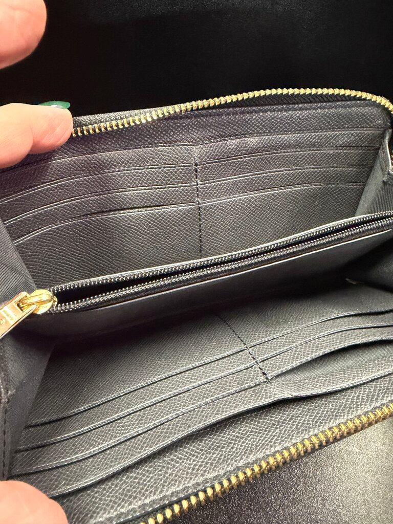 Coach long pebbled Zip Wallet