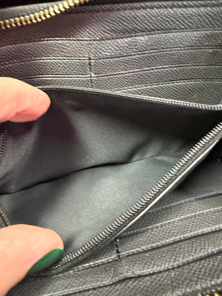 Coach long pebbled Zip Wallet