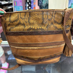 Sharif VTG Woven Reptile Boho Crossbody